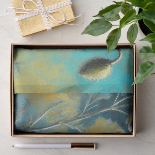 Gele klaprozen Bloembloemen Decoupage Tissuepapier (Geschenk)