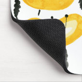 Gele klaprozen, lichte Midcentury Modern, Uniek Muismat (Hoek)