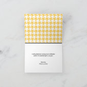 Gele Klasse Hondenpoot Thank You kaarten (Binnen)