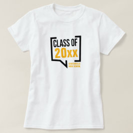 Gele klasse Jaar Toespraak Bubble T-shirt