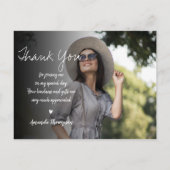 Gele Klasse van 2025 Afstuderen Foto Dank U Briefkaart (Achterkant)