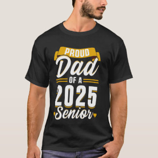 Gele Klasse van 2025 Senior Afstuderen Funny Senio T-shirt