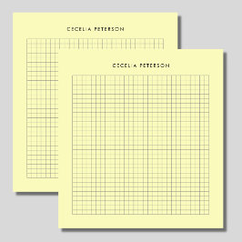 Gele Klassieke Vierkante Douane Notitieblok