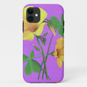 Gele klaverventiel Case-Mate iPhone case