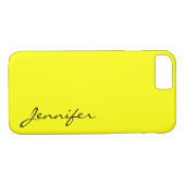 Gele kleur achtergrond Case-Mate iPhone case (Achterkant (Horizontaal))