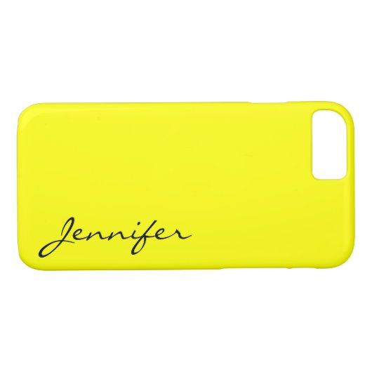 Gele kleur achtergrond Case-Mate iPhone case (Achterkant (Horizontaal))