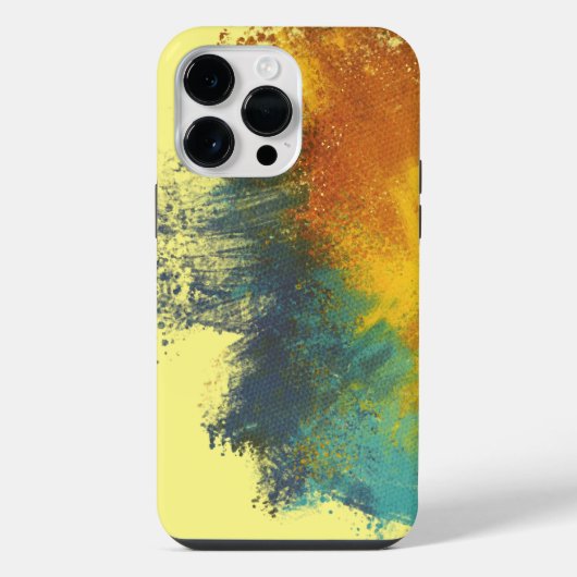 gele kleur iPhone hoesje (Achterkant)
