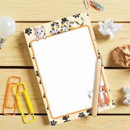 Gele kleur met poten schattige kittens 4 x 6 inch  post-it® notes