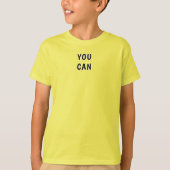 Gele kleur T-shirt voor kinderen casual draag (Voorkant)