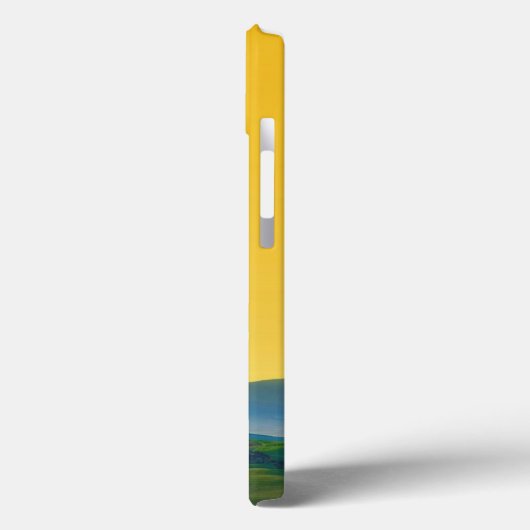 Gele kleur telefoon Hoesje Hoesje voor uw mobiel (Achterkant / Links)