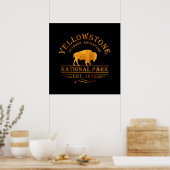 gele kleur yellowstone goudgeel poster (Keuken)