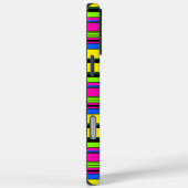 Gele kleurrijke strepen bevestigen Case-Mate iPhone case (Achterkant / Rechts)