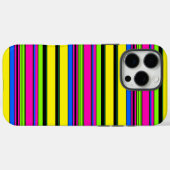 Gele kleurrijke strepen bevestigen Case-Mate iPhone case (Achterkant (horizontaal))
