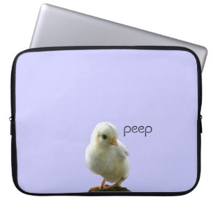 Gele klevende laptophoes laptop sleeve