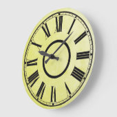 Gele klok verweerd effect Romeinse cijfers (Hoek)