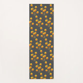 Gele knopbloem levendige energetische kunst yogamat (Voorkant)