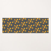 Gele knopbloem levendige energetische kunst yogamat (Voorkant (horizontaal))