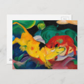Gele koe van Franz Marc Briefkaart (Voorkant / Achterkant)