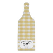 Gele Koe van het Boerderij met buffelplaat Snijplank (Voorkant)