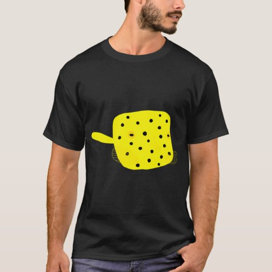 Gele koffervis t-shirt (Voorkant)
