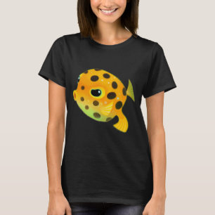 Gele koffervis t-shirt