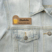 Gele koffie-Mok Naamplaatje (In situ)