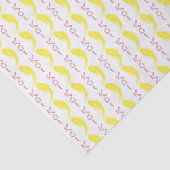 Gele koi Fish w/ Red "KOI" Tissuepapier (Detail)