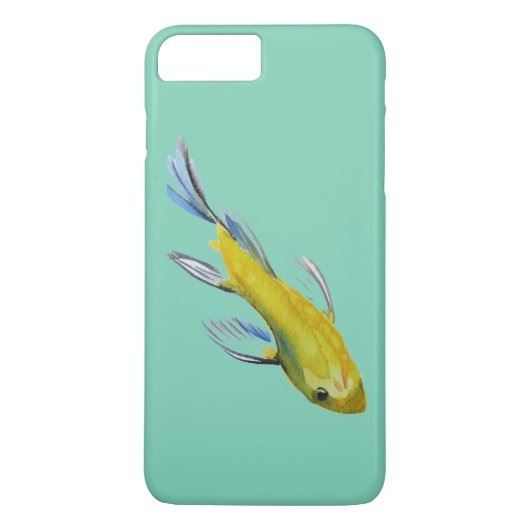 Gele koi Japanse karper waterverf Case-Mate iPhone Case (Achterkant)