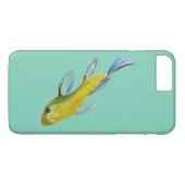 Gele koi Japanse karper waterverf Case-Mate iPhone Case (Achterkant (Horizontaal))