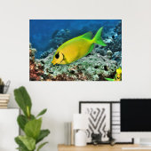 Gele konijn poster (Thuiskantoor)