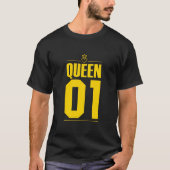 Gele Koning en Koningin 01 T-shirt (Voorkant)