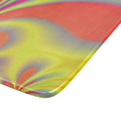 Gele koraal fractal kunst snijplank (Hoek)