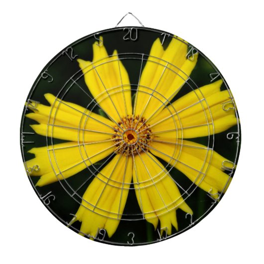 Gele kosmos dartbord (Voorkant)