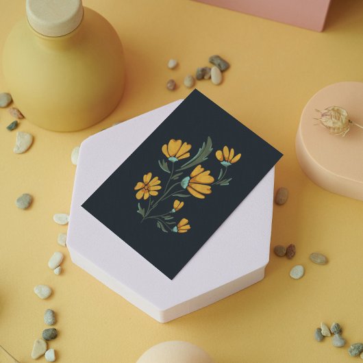 Gele kosmos met eenvoudige schoonheid