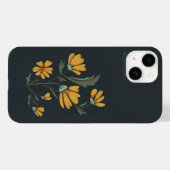 Gele kosmos met eenvoudige schoonheid Case-Mate iPhone case (Achterkant (horizontaal))