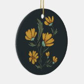 Gele kosmos met eenvoudige schoonheid keramisch ornament (Rechts)