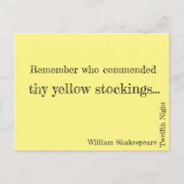 Gele kousen Briefkaart