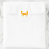 Gele Krab Sticker (Tas)