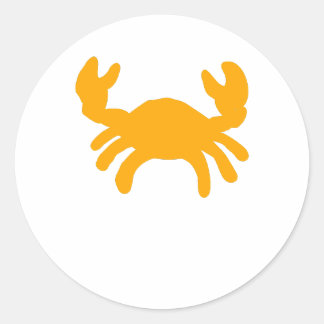 Gele Krab Sticker