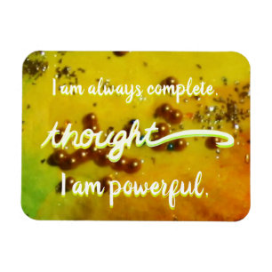 Gele kracht Chakra Words Magnet Magneet