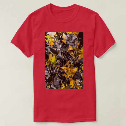 Gele kranen t-shirt (Design voorkant)