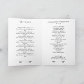 Gele krans vieren leven begrafenis programma (Binnen)