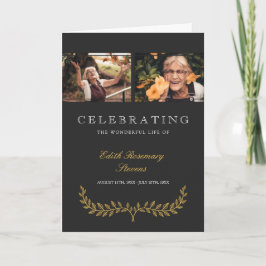 Gele krans vieren leven begrafenis programma