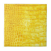 Gele krokodil tegeltje (Voorkant)