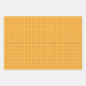 Gele kronkelharten, pom poms, Megafonpatroon Inpakpapier Vel (Voorkant 2)