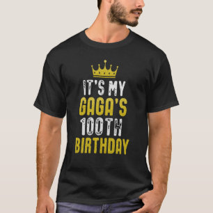 Gele Kroon 100e Dag voor GAGA van kleinkind T-shirt