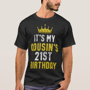 Gele kroon 21e dag voor neef van neef t-shirt