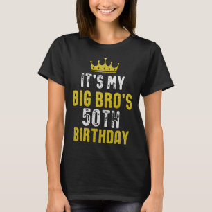 Gele kroon 50e dag voor broer van zuster Bro T-shirt