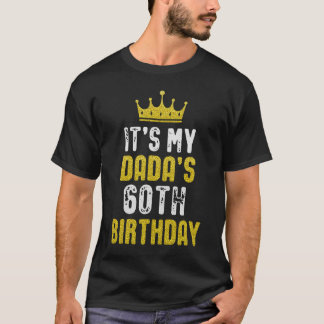 Gele Kroon 60e verjaardag voor Dada van zoon docht T-shirt