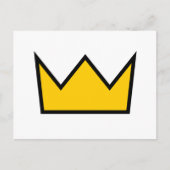 Gele kroon briefkaart (Voorkant)